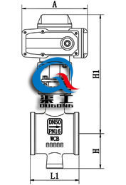 電動(dòng)V型調節球閥 (對夾式)