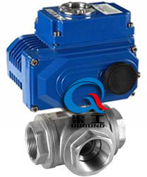 Q914電動(dòng)三通內螺紋球閥 (三通L型)