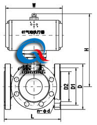 氣動(dòng)三通球閥 (配GT執行器)