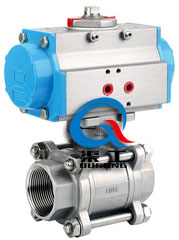 氣動(dòng)內螺紋球閥(配AT執行器)