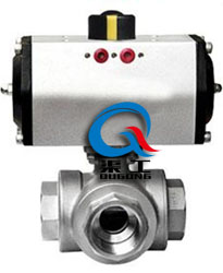 氣動(dòng)三通內螺紋球閥(配GT執行器)