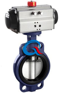 氣動(dòng)硬密封對夾蝶閥