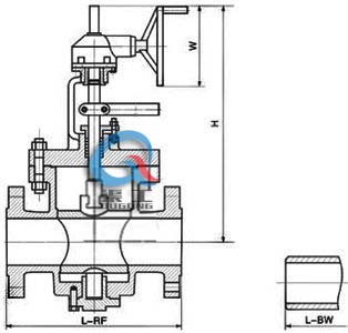 X343H美標提升式旋塞閥 (蝸輪傳動(dòng))