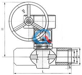 X61F美標承插焊旋塞閥 (蝸輪傳動(dòng))