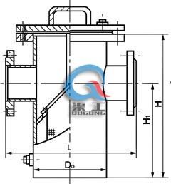 直通籃式過(guò)濾器 (結構圖)